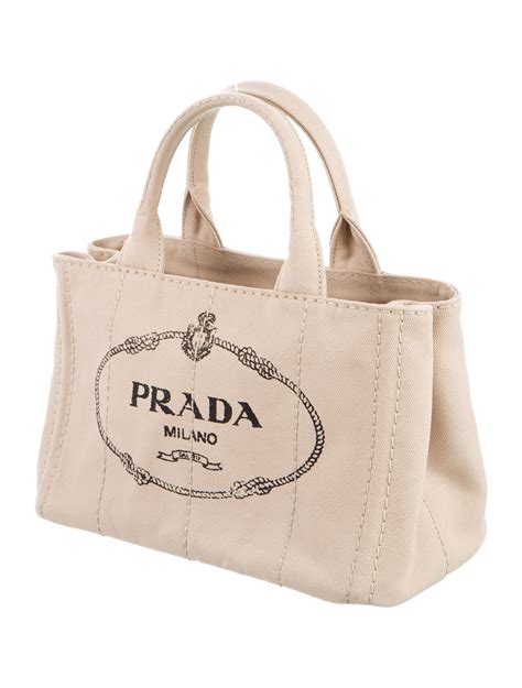 Prada canvas tote